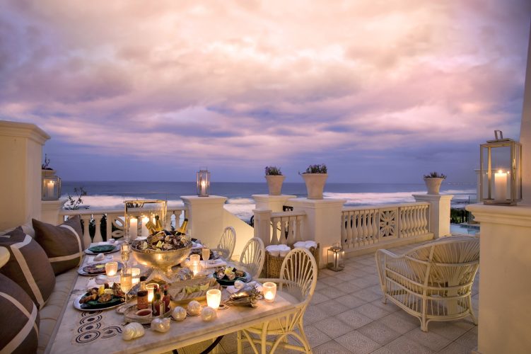 The Oyster Box Presidential Suite outside dining.The Oyster Box Presidential Suite outside dining